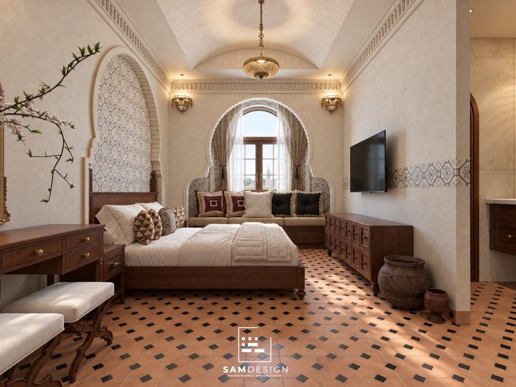 Phòng Ngủ Moroccan – Vẻ Đẹp Ấm Áp